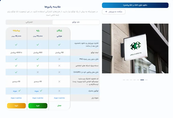 نحوه استفاده از ربات لوگو ساز رایگان برای طراحی لوگو فروشگاه آنلاین